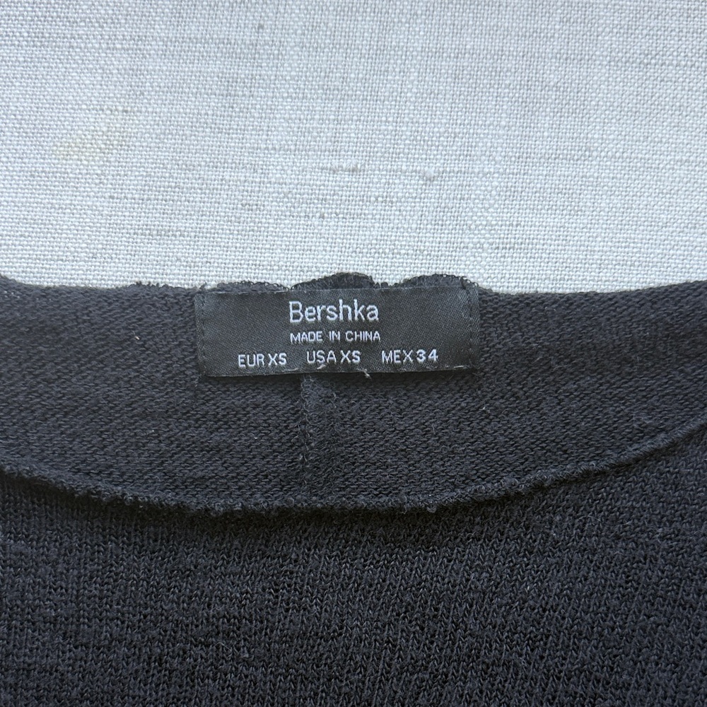 Bershka Black Long Sleeve Knit Top - XS - Picture 2 of 2
